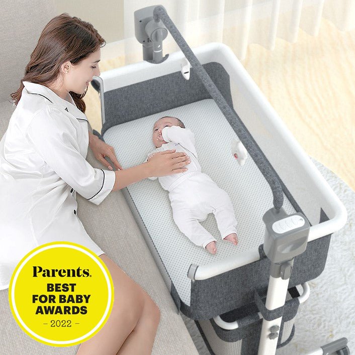Premium Smart Baby Crib Multifunctional Bedding Cradle With Remote