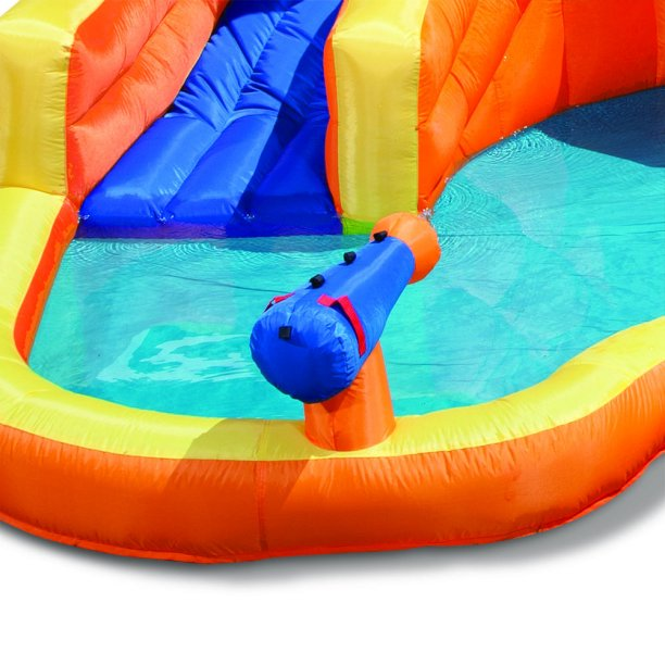 Banzai Twin Falls Lagoon - 16 X 8 Foot Water Park w/ 2 Slides & Cannons