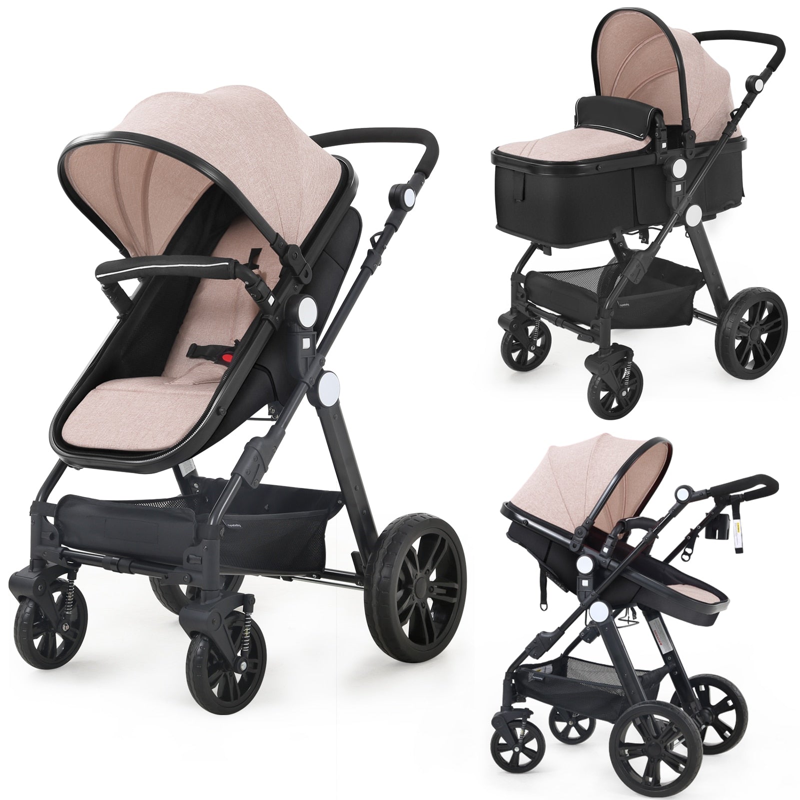 2023 Shockproof High View Pram Baby Stroller