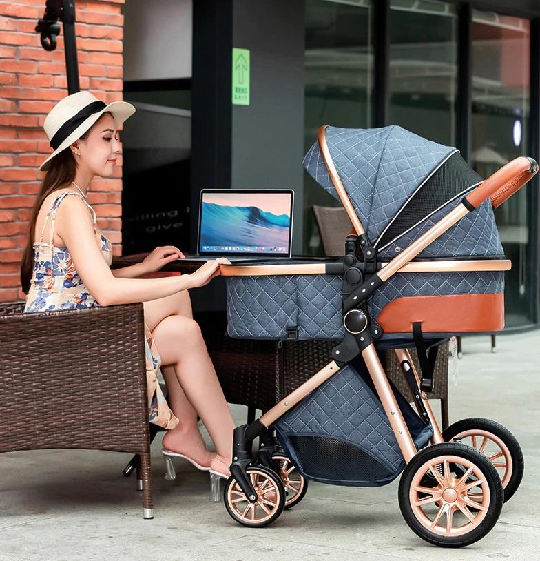 Perfect Pink Premium 3-in-1 Baby Stroller