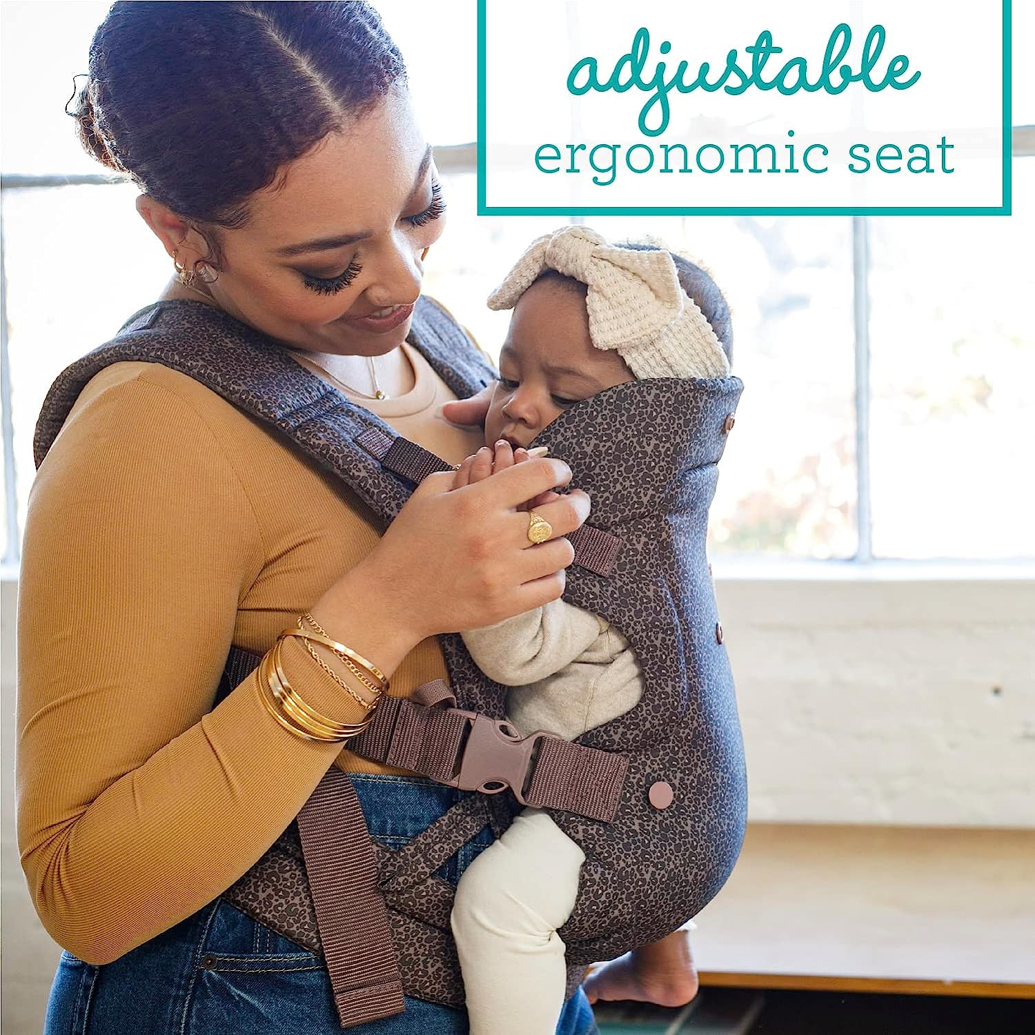Advanced 4-in-1 Carrier - Ergonomic, convertible, face-in and face-out front and back carry for newborns and older babies 8-32 lbs