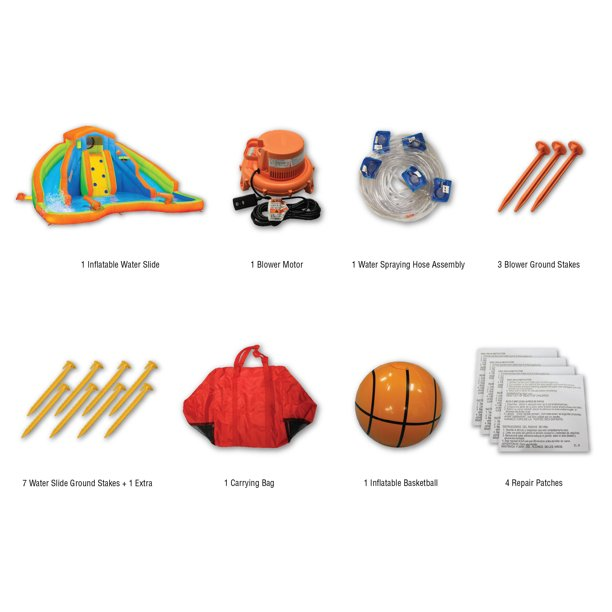 Banzai Adventure Club Outdoor Inflatable Water Park & Dual Slides, Ages 5 & Up, Unisex