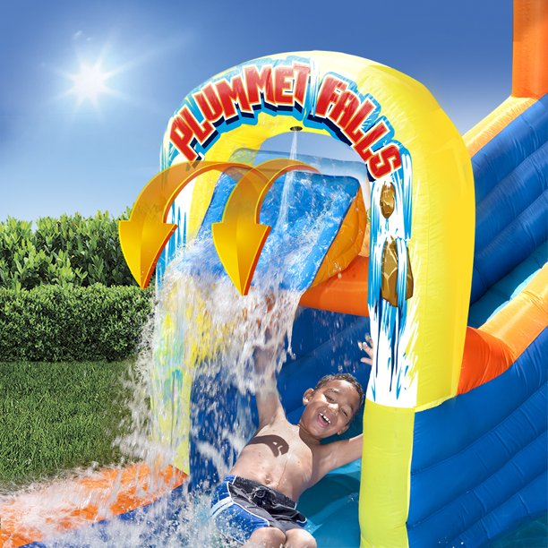 Banzai Plummet Falls Adventure Slide Inflatable Outdoor Waterslide