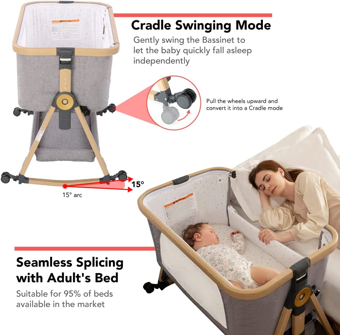 3-in-1 Premium Baby Bedside Sleeper