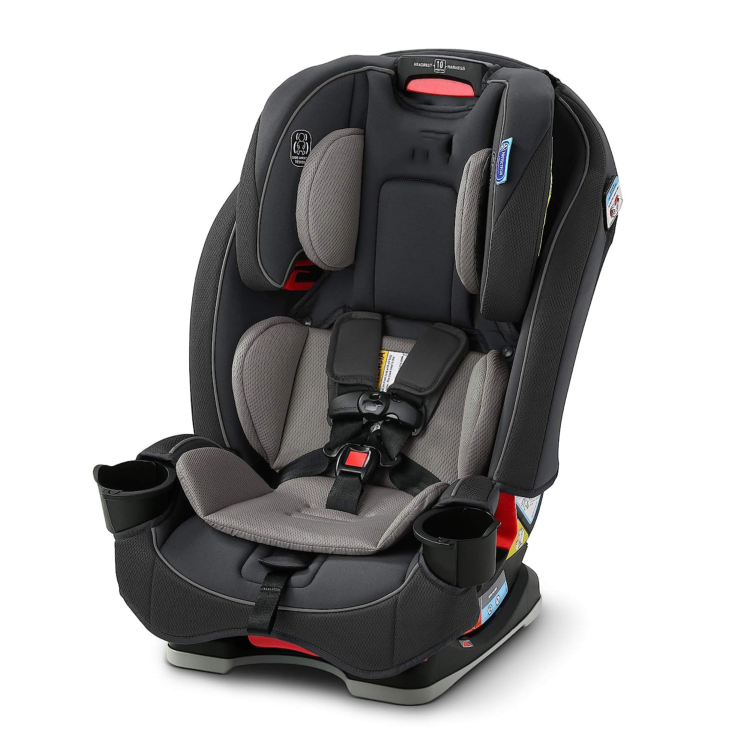 Slimfit 3 in 1 Car Seat -Slim & Comfy Design Saves Space in Your Back Seat, Darcie, One Size