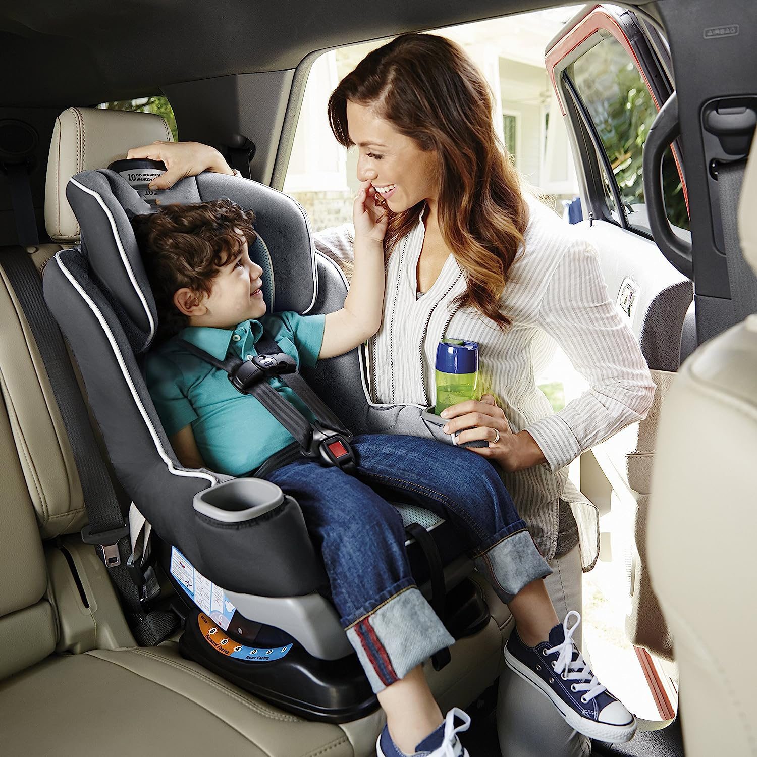Extend2Fit Convertible Car Seat, Ride Rear Facing Longer with Extend2Fit, Gotham