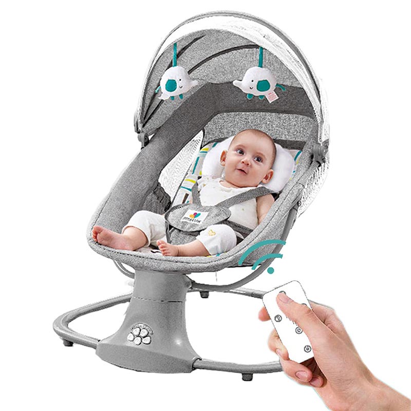 Premium 3-in-1 Electric Baby Swing Rocker Chair Adjustable Infant Reclining Cradle