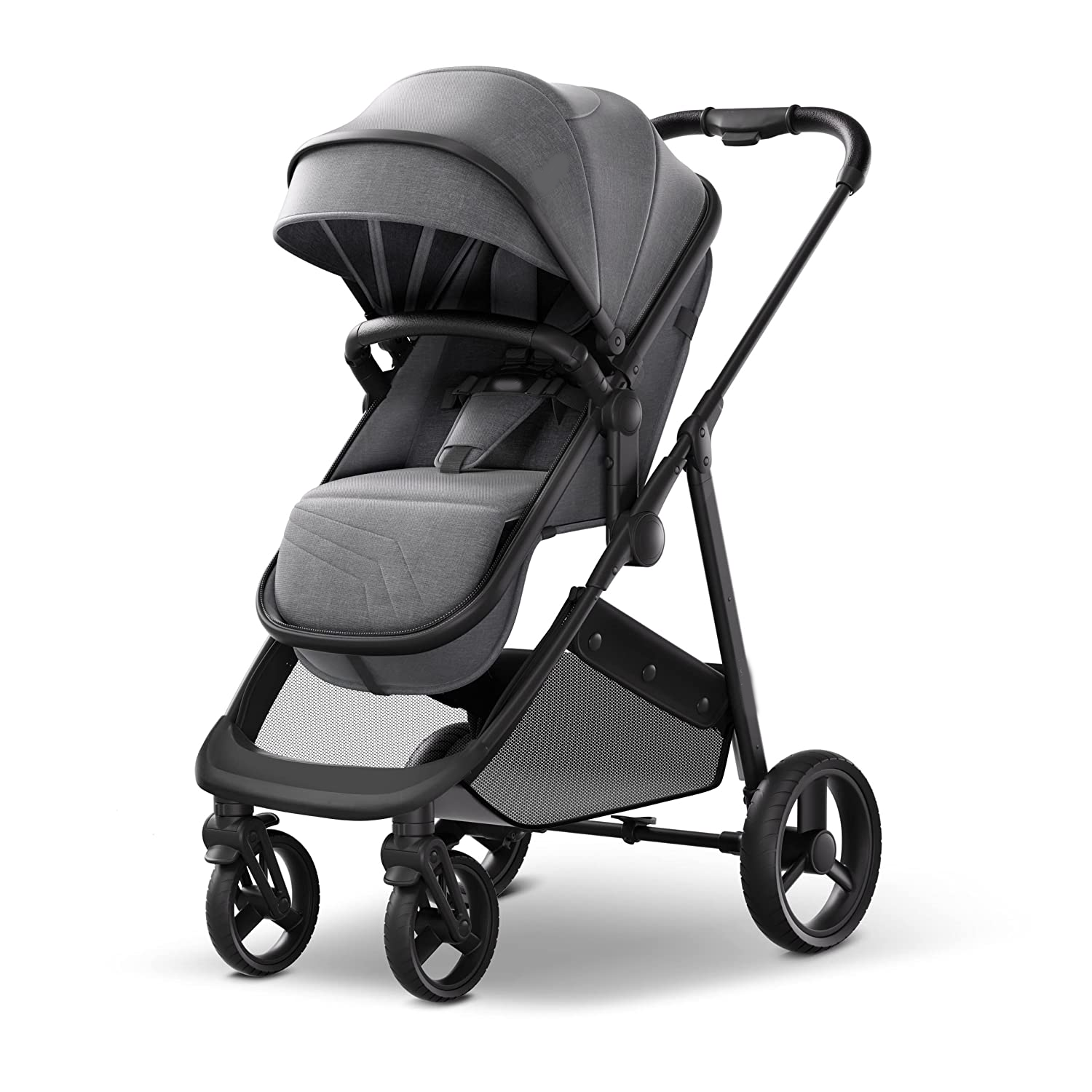 Convertible Baby Stroller with Bassinet Mode - Foldable Infant Stroller to Explore More as a Family - Toddler Stroller with Reversible Stroller Seat