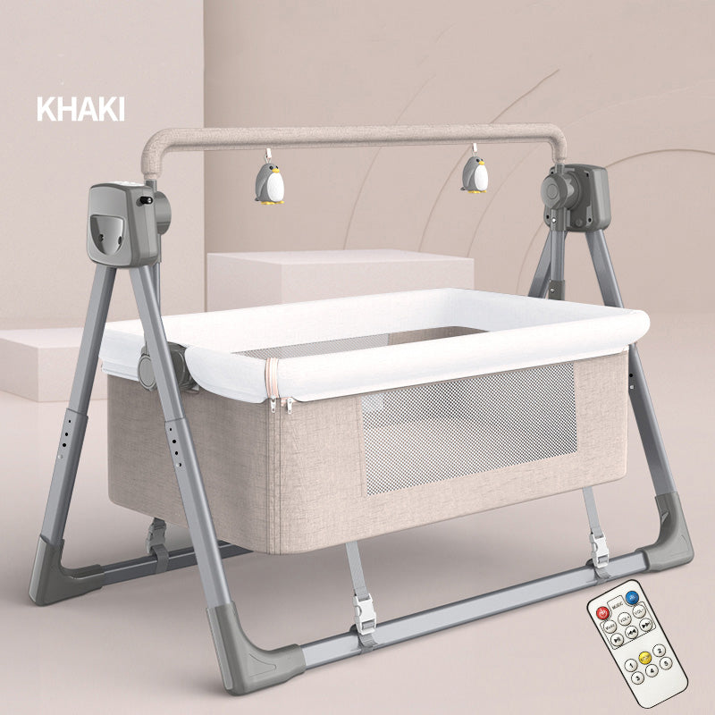 Electric Baby Cradle Smart Baby Bouncer Cradle, Portable Baby Swing with Automatic Swing and Music