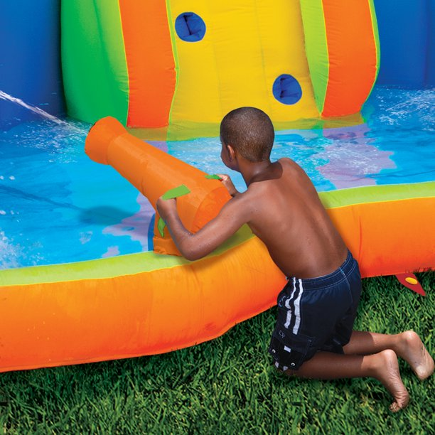 Banzai Adventure Club Outdoor Inflatable Water Park & Dual Slides, Ages 5 & Up, Unisex