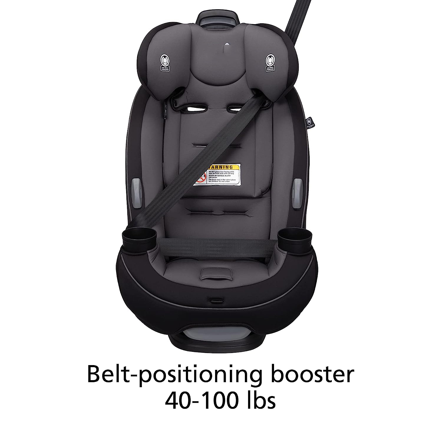 Safety 1st Grow and Go All-in-One Convertible Car Seat, Rear-facing 5-40 pounds, Forward-facing 22-65 pounds, and Belt-positioning booster 40-100 pounds, Carbon Wave