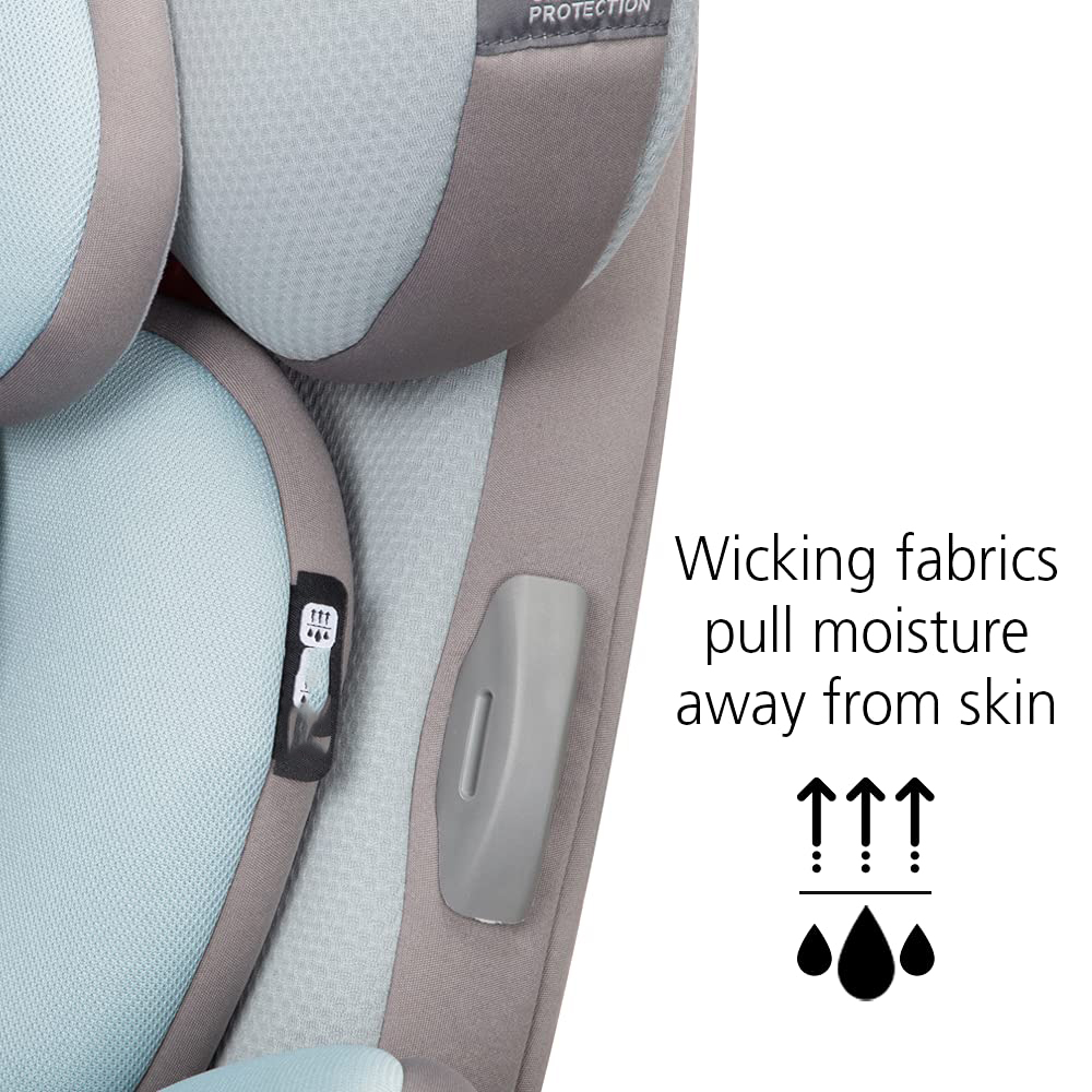 Safety 1st Grow and Go All-in-One Convertible Car Seat, Rear-facing 5-40 pounds, Forward-facing 22-65 pounds, and Belt-positioning booster 40-100 pounds, Carbon Wave