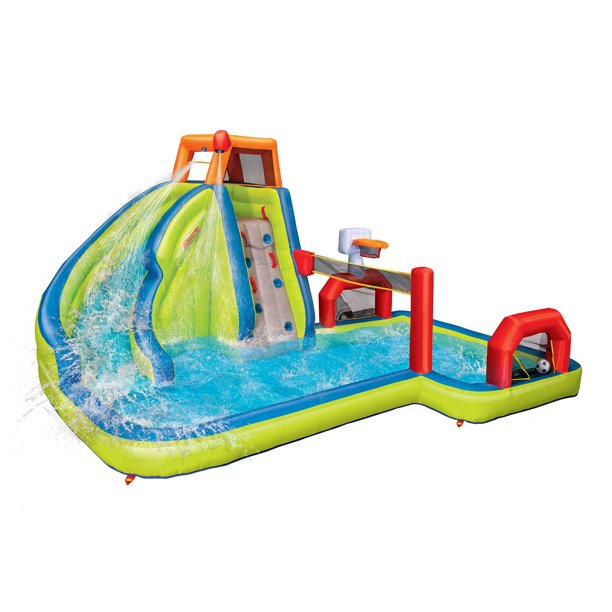 Banzai Sports 3-in-1 Inflatable Duratech Bouncer Water Slide- for Kids Ages 5-12