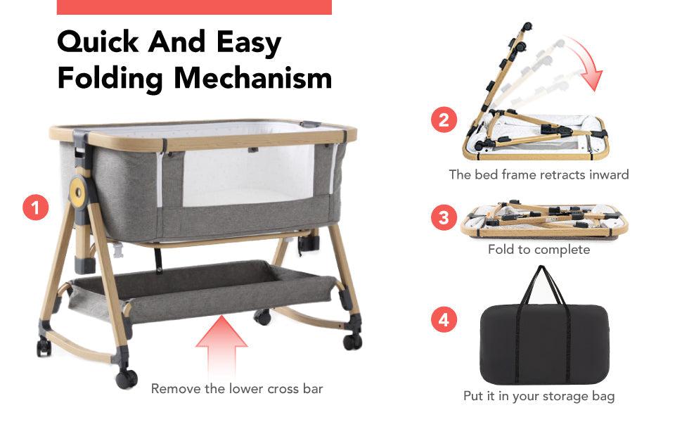 3-in-1 Premium Baby Bedside Sleeper