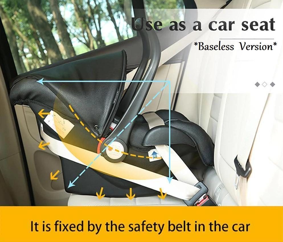 Perfect Pink Premium 3-in-1 Baby Stroller