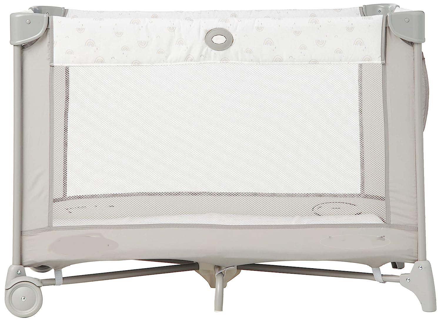 Pack and Play Portable Playard, Push Button Compact Fold, Carnival