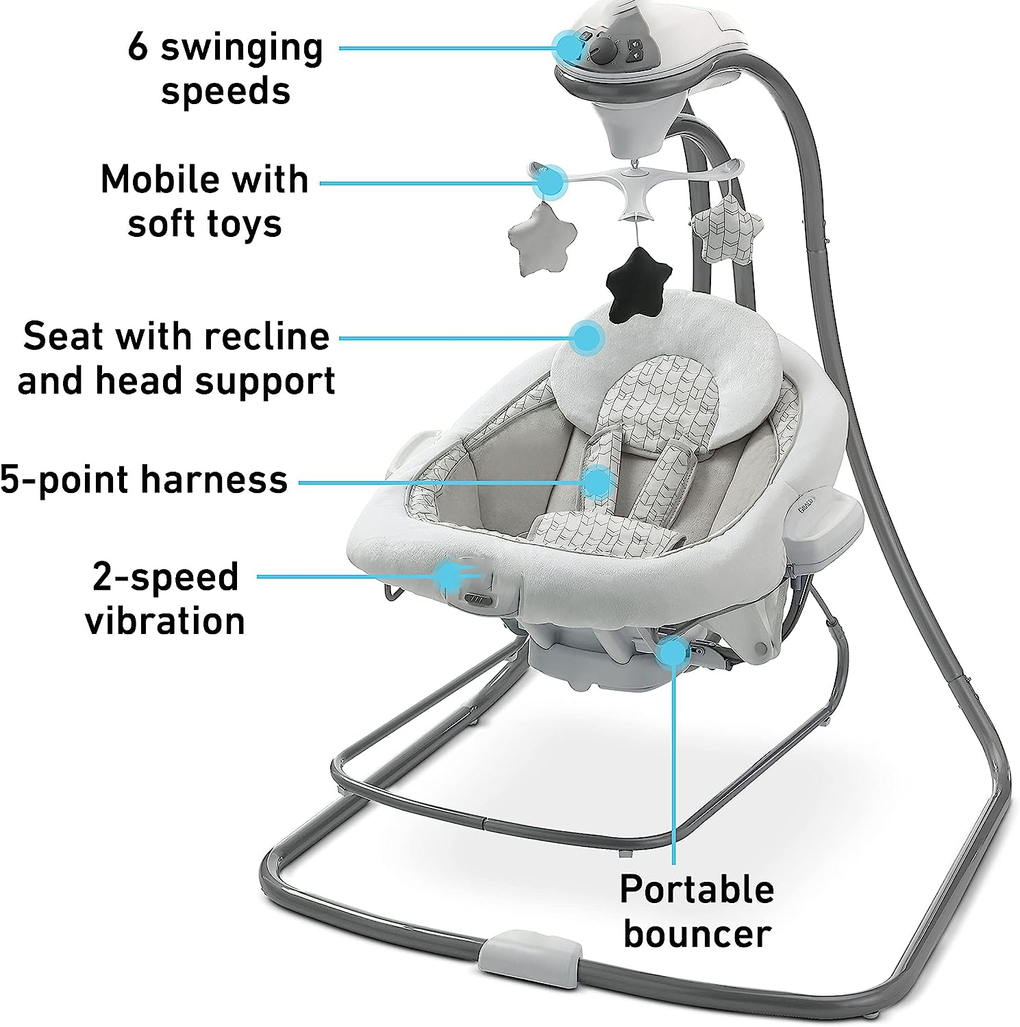 DuetConnect LX Swing and Bouncer, Redmond