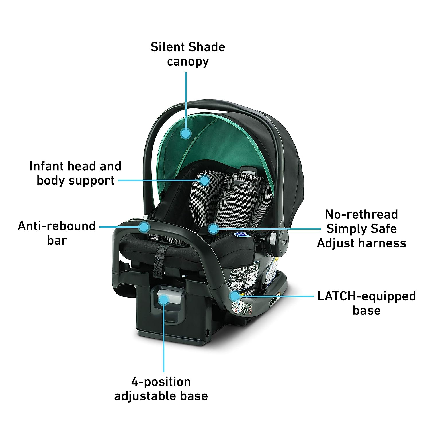 SnugRide 35 Lite LX Infant Car Seat, Hailey