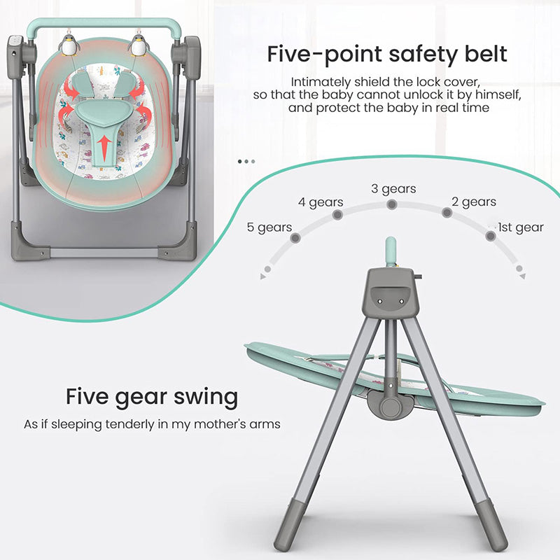 Electric Baby Swing Portable Electric Baby Rocker Baby Rocking Chair With Remote Control