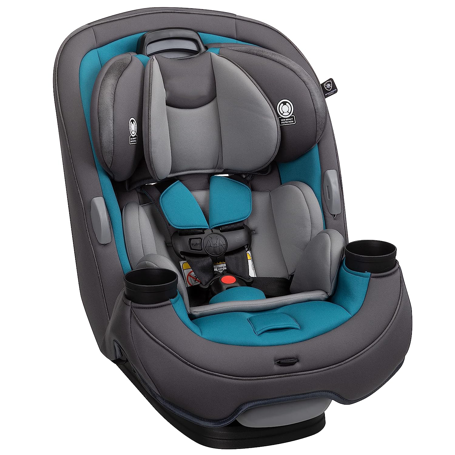 Safety 1st Grow and Go All-in-One Convertible Car Seat, Rear-facing 5-40 pounds, Forward-facing 22-65 pounds, and Belt-positioning booster 40-100 pounds, Carbon Wave