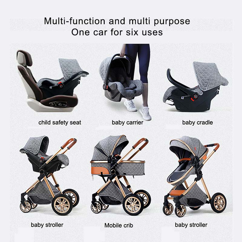Baby Stroller for Toddler Foldable Pushchair with with Car Seat Portable Travel Stroller