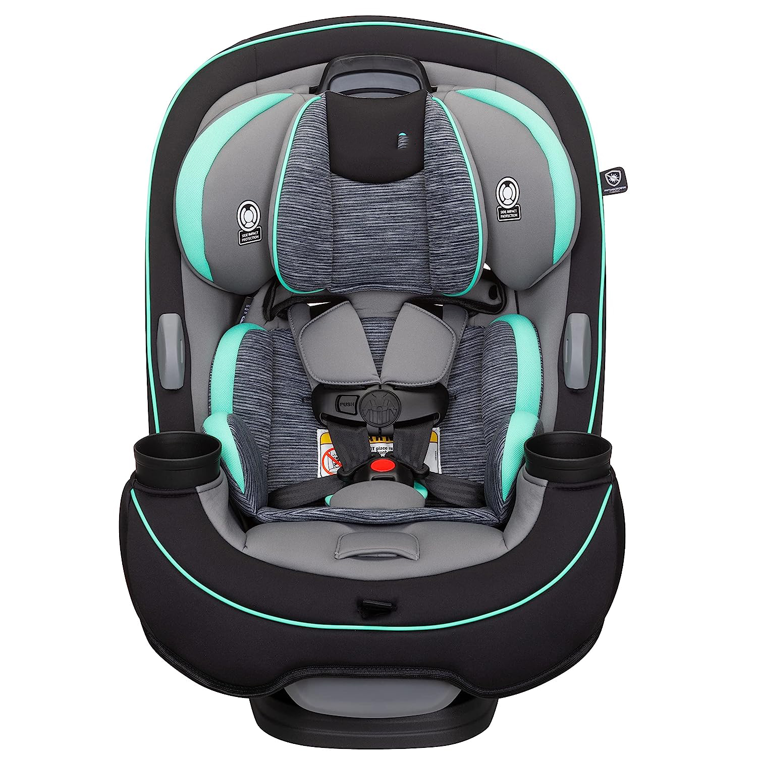 Safety 1st Grow and Go All-in-One Convertible Car Seat, Rear-facing 5-40 pounds, Forward-facing 22-65 pounds, and Belt-positioning booster 40-100 pounds, Carbon Wave
