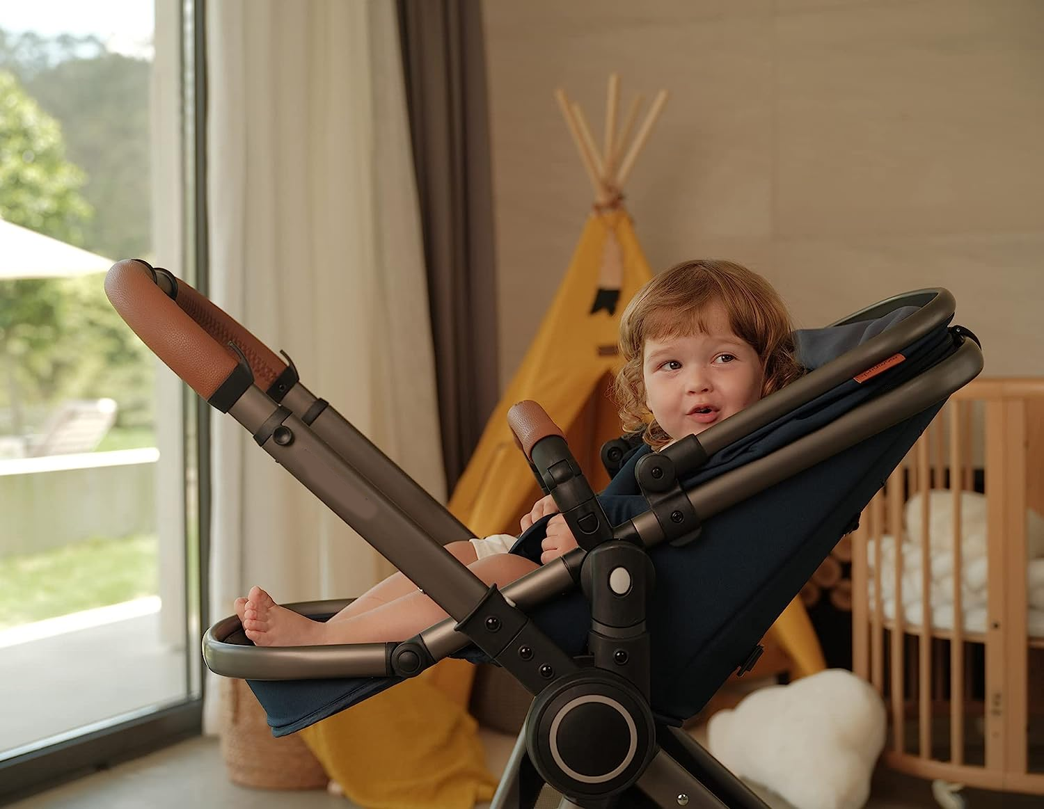 Baby Stroller with Removable Bassinet - Full-Size Baby Strollers for Comfortable Outings with Baby - Toddler Stroller with Reversible Stroller Seat - Smooth Glide Bassinet Stroller