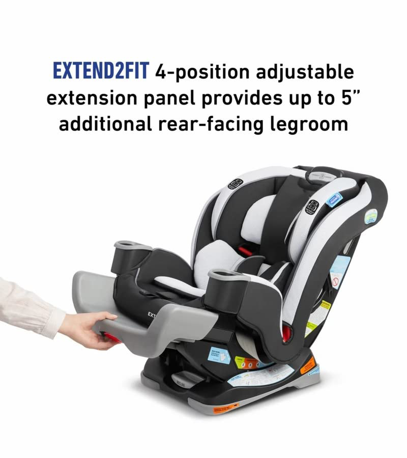 Extend2Fit Convertible Car Seat, Ride Rear Facing Longer with Extend2Fit, Gotham