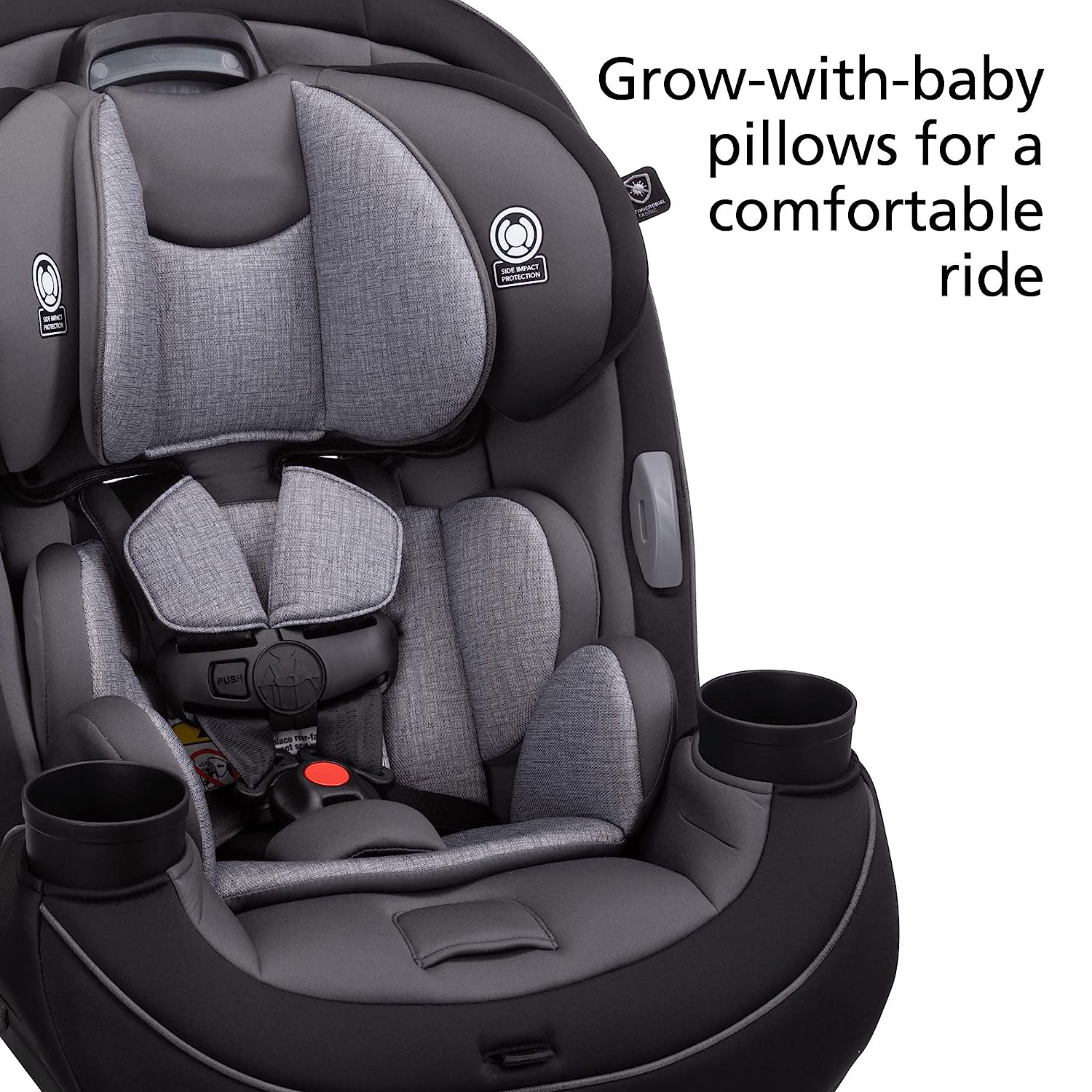 Safety 1st Grow and Go All-in-One Convertible Car Seat, Rear-facing 5-40 pounds, Forward-facing 22-65 pounds, and Belt-positioning booster 40-100 pounds, Carbon Wave