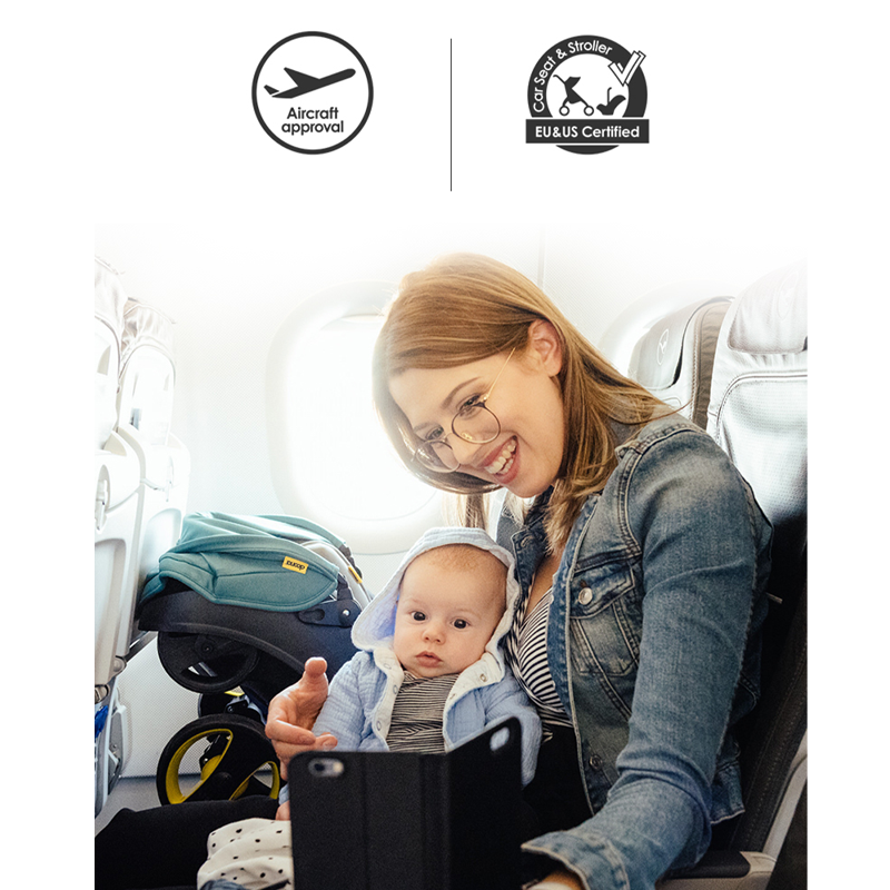 【Christmas discounts 🎄】Newborn 4-in-1 Folding Stroller with One-Touch Car Storage, Infant Car Seat