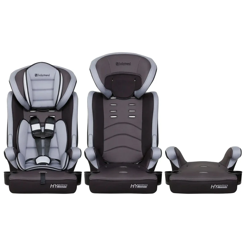 3-in-1 Lightweight Combination Booster Car Seat with Adjustable Height Positions, Side Impact Protection & Comfortable Arm Rests