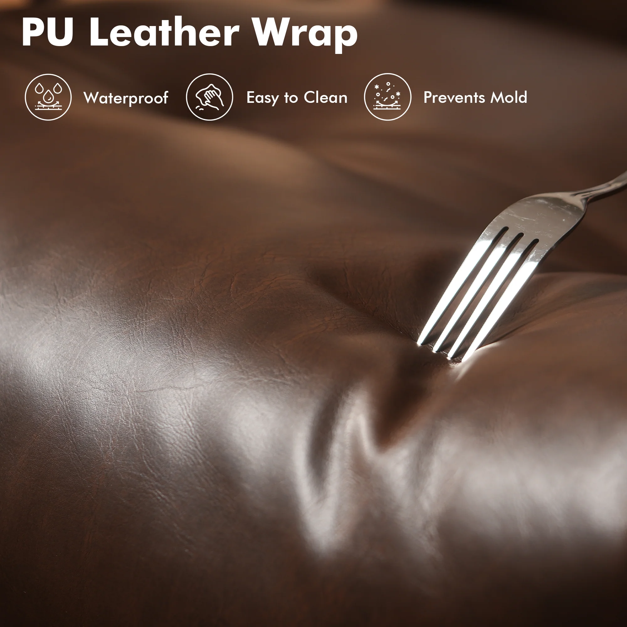 Ovios Office Executive Chair Oversize Cushions PU Fabric