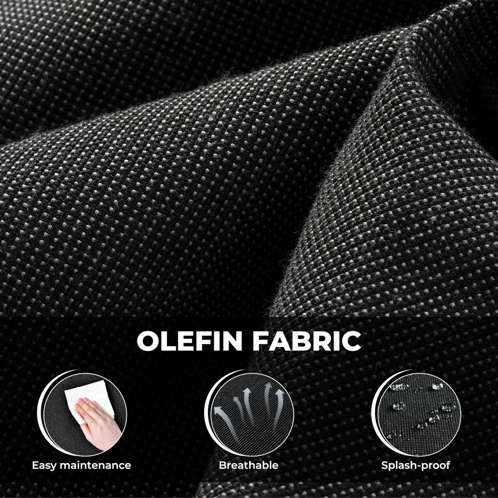 Ovios New Rimaru Series Patio Furniture Set 15-Piece include Swivel Chairs and 42