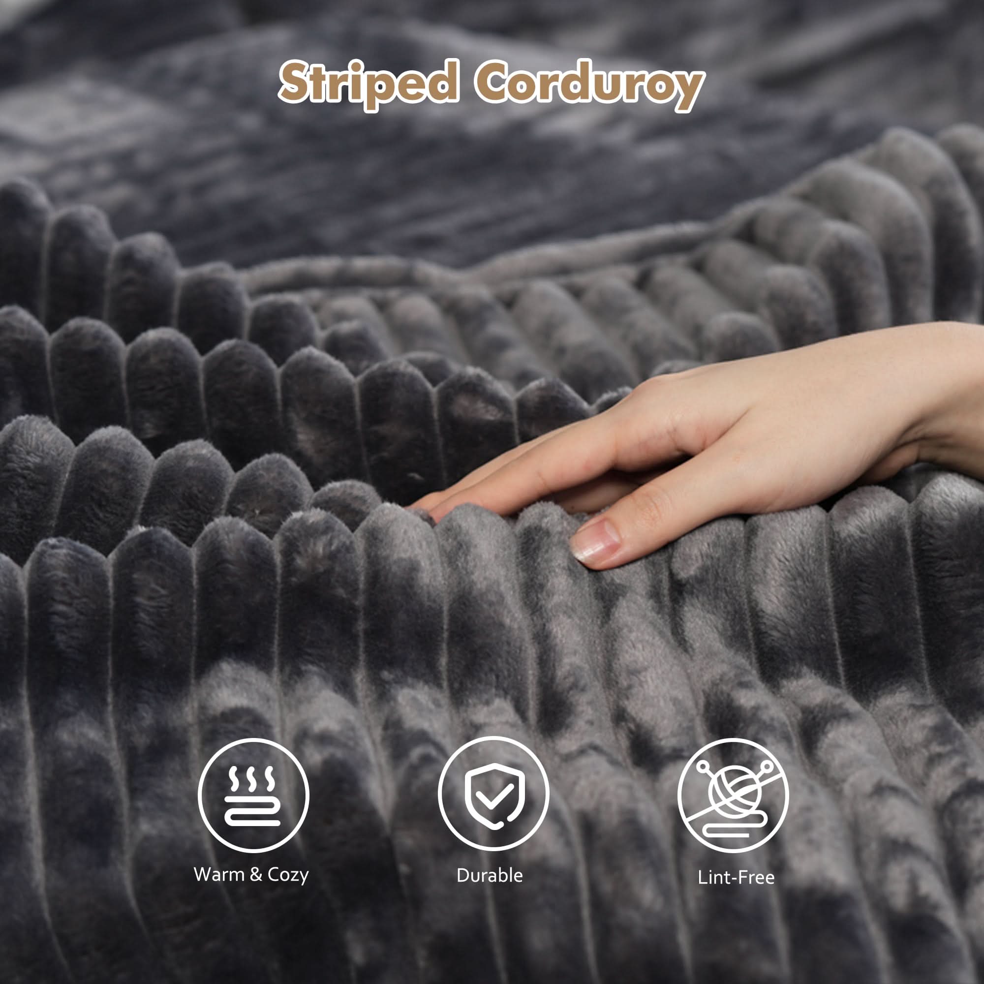 Ovios Modular Cloud Sofa with Memory Foam, L-Shaped Chaise & Corduroy Upholstery - No Assembly Required