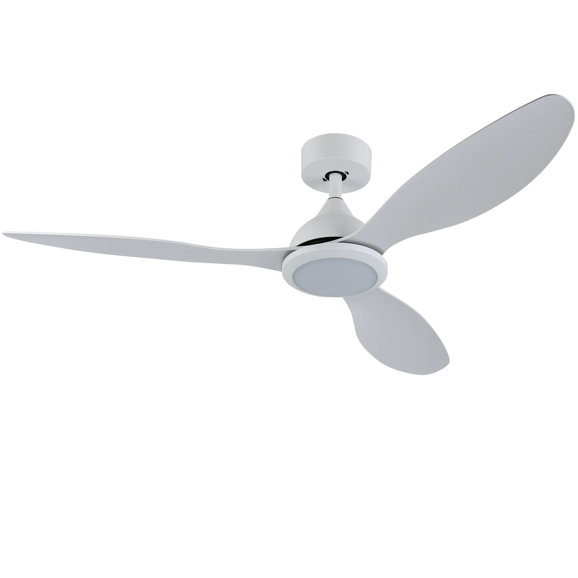 Ovios 52'' Remote Control Ceiling Fan Reversible 3 Blades with LED Light and 6 Wind Speeds, DC Motor