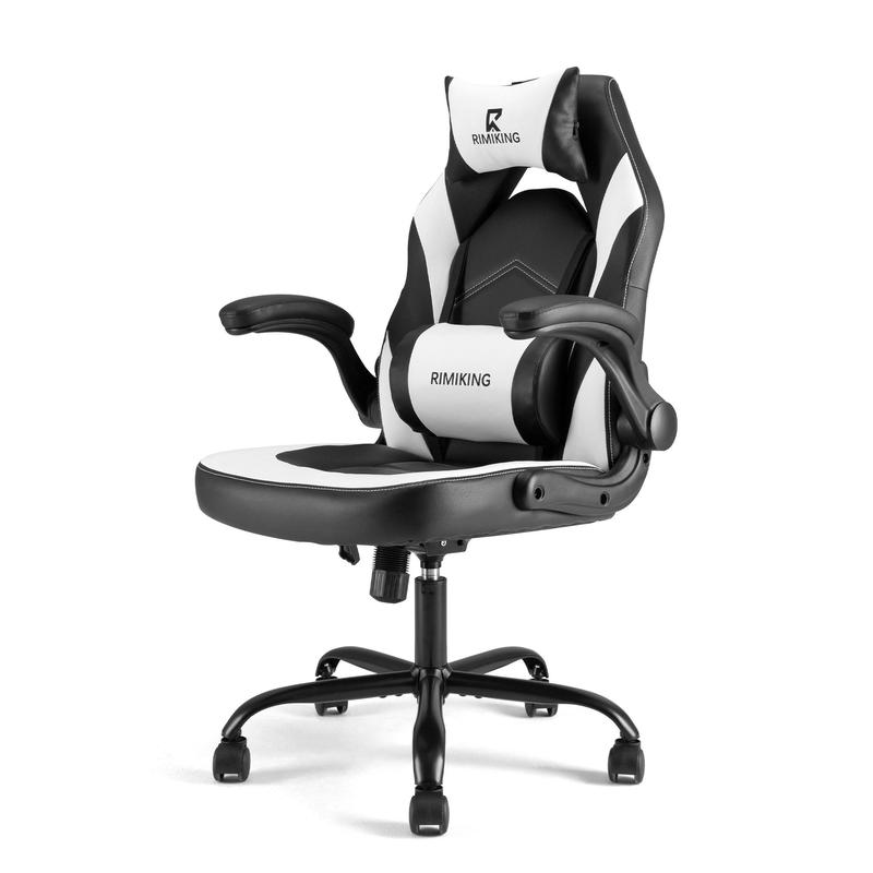 RIMIKING Shelby Series Ergonomic Gaming Chair, Adjustable Recliner, Lumbar Support, Heavy-Duty Office Chair,275 lbs Weight Capacity,3896