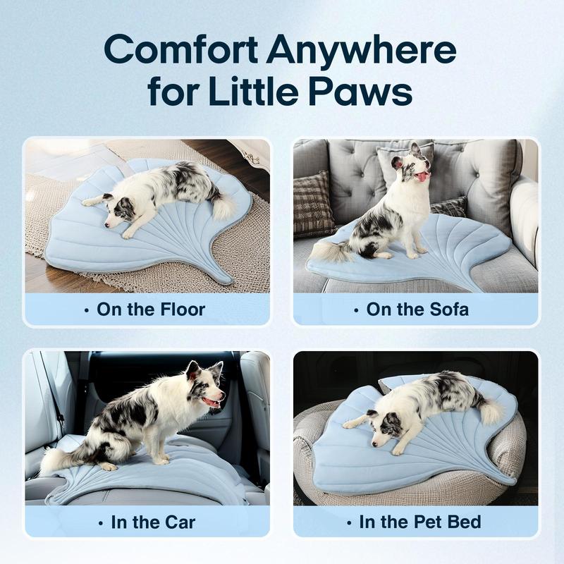 Vagascape Dog Cooling Eco-friendly Mat, Cooling Pad, Pet Cool Mats for Dogs and Cats use in Crate, Tunk, Camping, Outdoors, Portable, Machine Washable, Durable, Without Gel