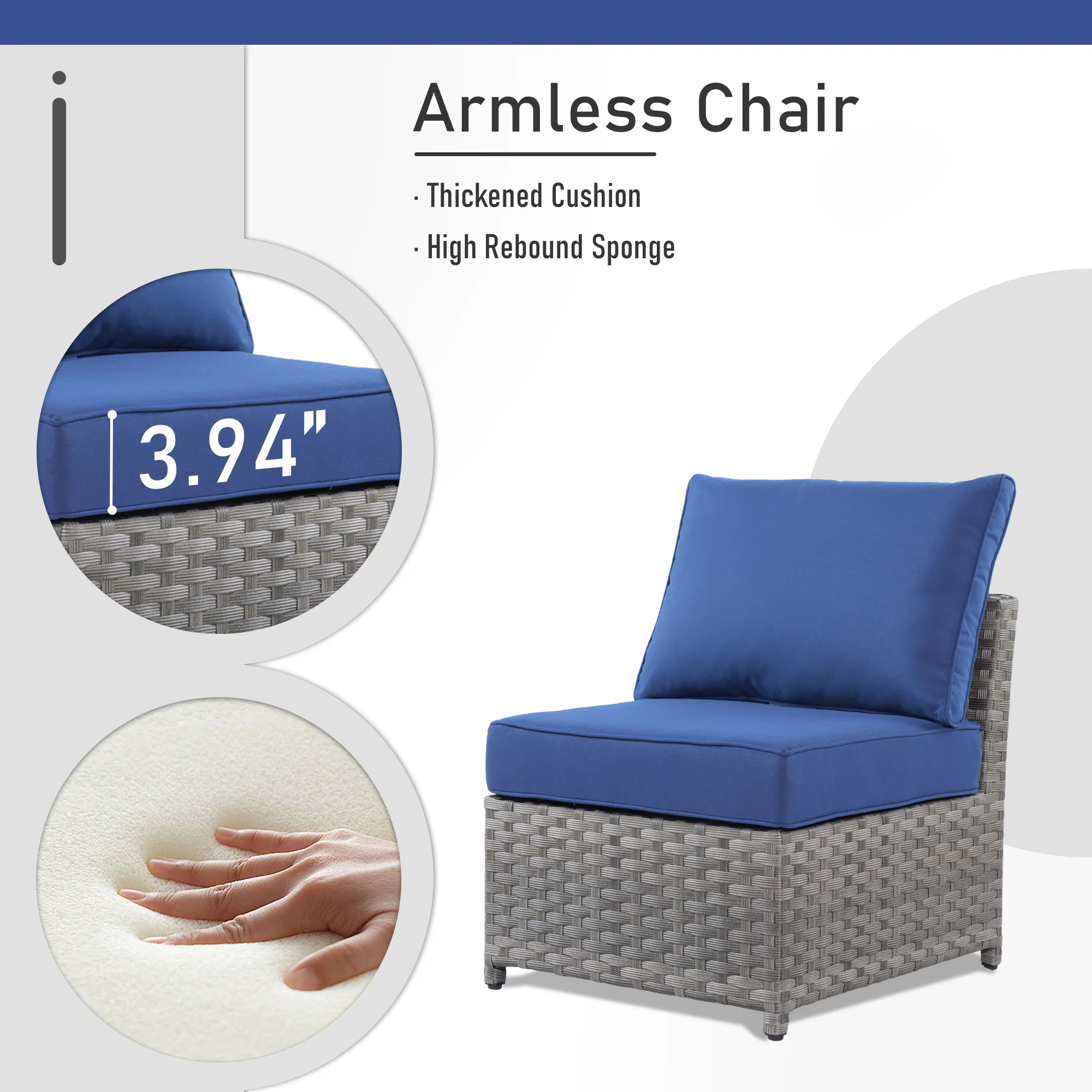 Ovios Patio Furniture Set 10-Piece include 42