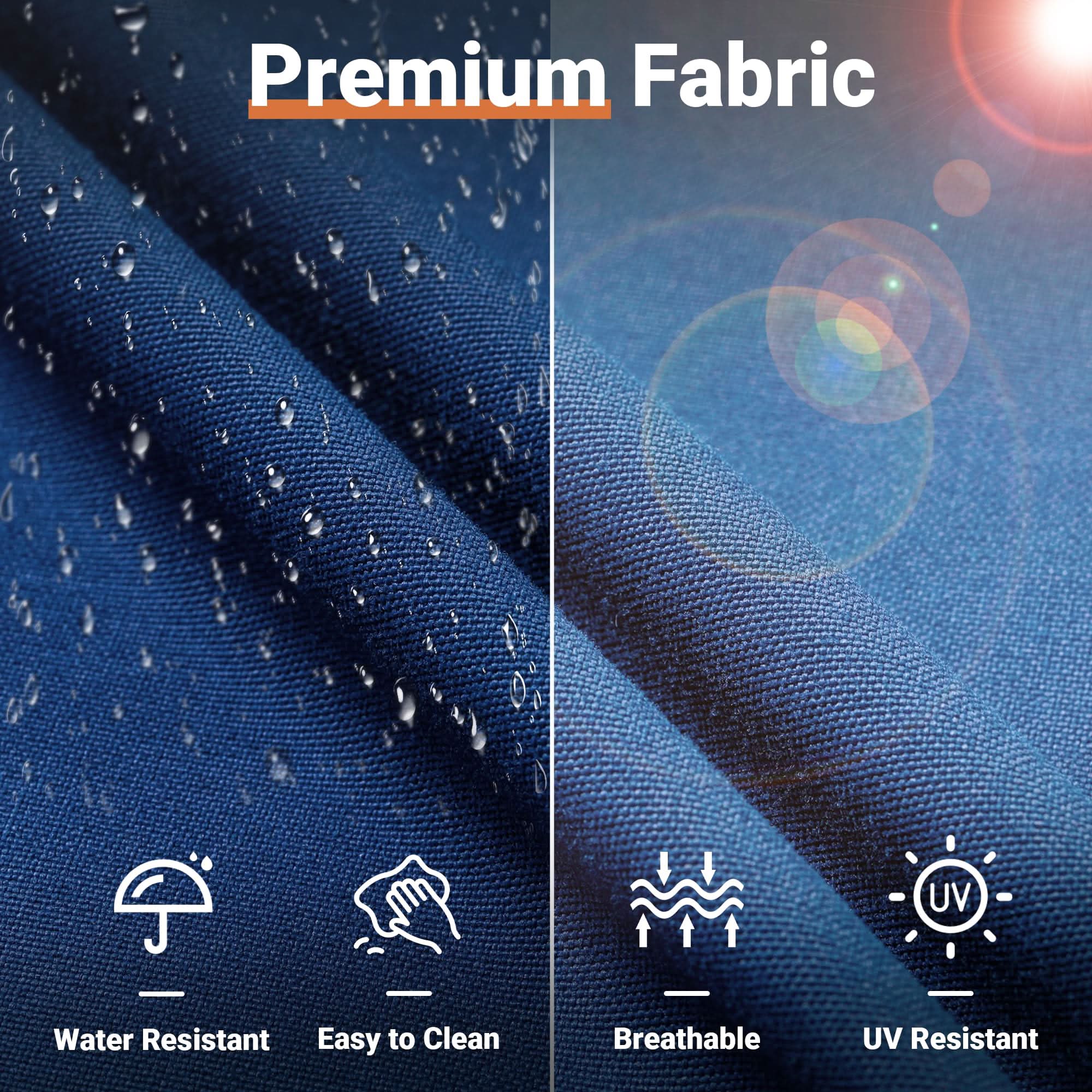 Ovios Outdoor 9 Piece Coversation Set with Swivel Rocking Chair,Sectional Patio Furniture Set with All-Weather Wicker Sofa