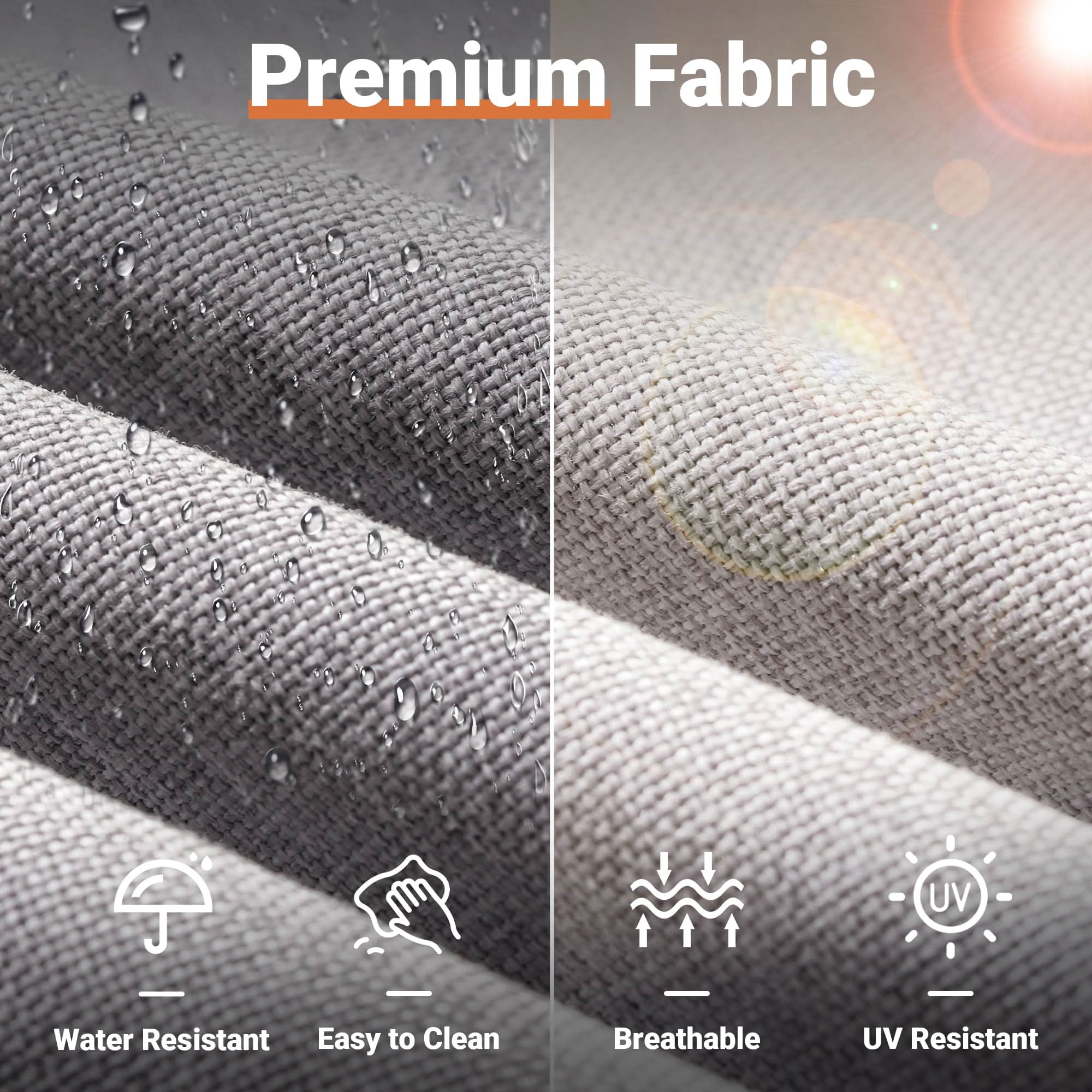 Ovios Outdoor 9 Piece Coversation Set with Swivel Rocking Chair,Sectional Patio Furniture Set with All-Weather Wicker Sofa