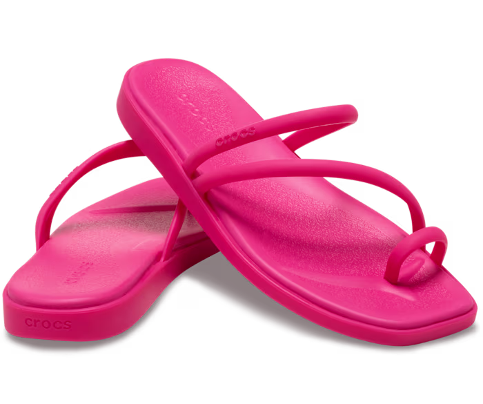 Crocs Women's Miami Toe Loop Sandals, Lightweight Strappy Sandals for the Pool and Beach