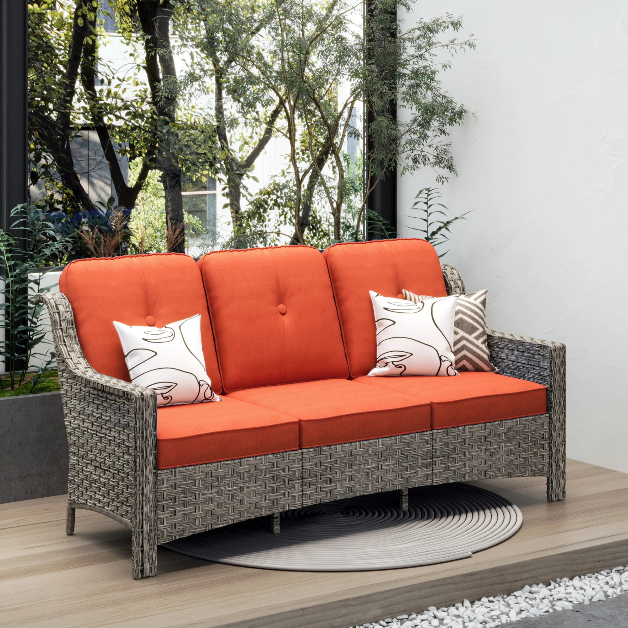 Ovios Outdoor 3-Seat Sofa PAD Series