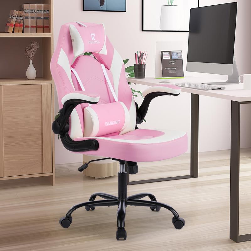 RIMIKING Shelby Series Ergonomic Gaming Chair, Adjustable Recliner, Lumbar Support, Heavy-Duty Office Chair,275 lbs Weight Capacity,3896