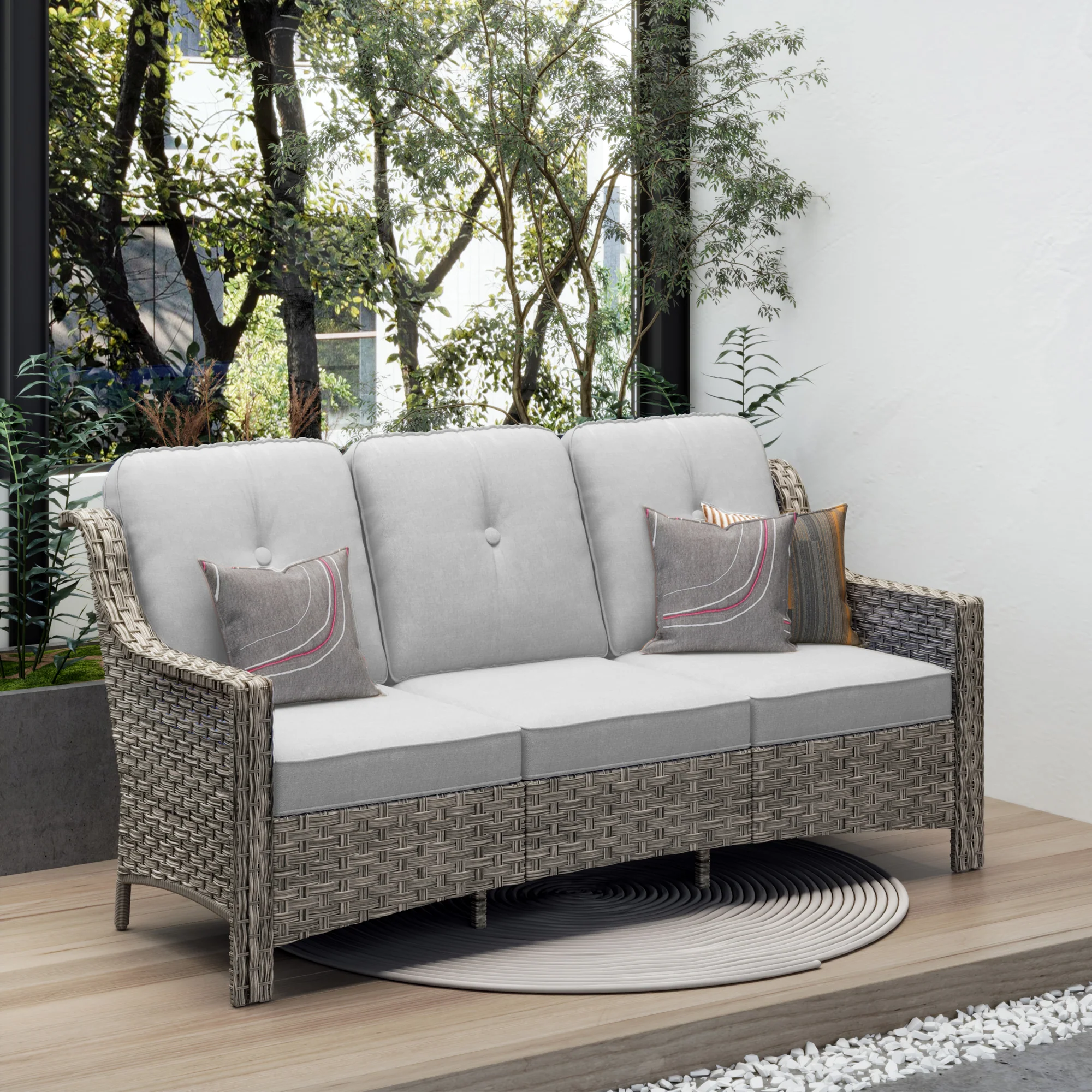 Ovios Outdoor 3-Seat Sofa PAD Series