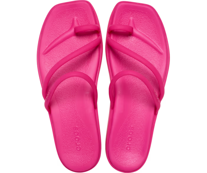 Crocs Women's Miami Toe Loop Sandals, Lightweight Strappy Sandals for the Pool and Beach
