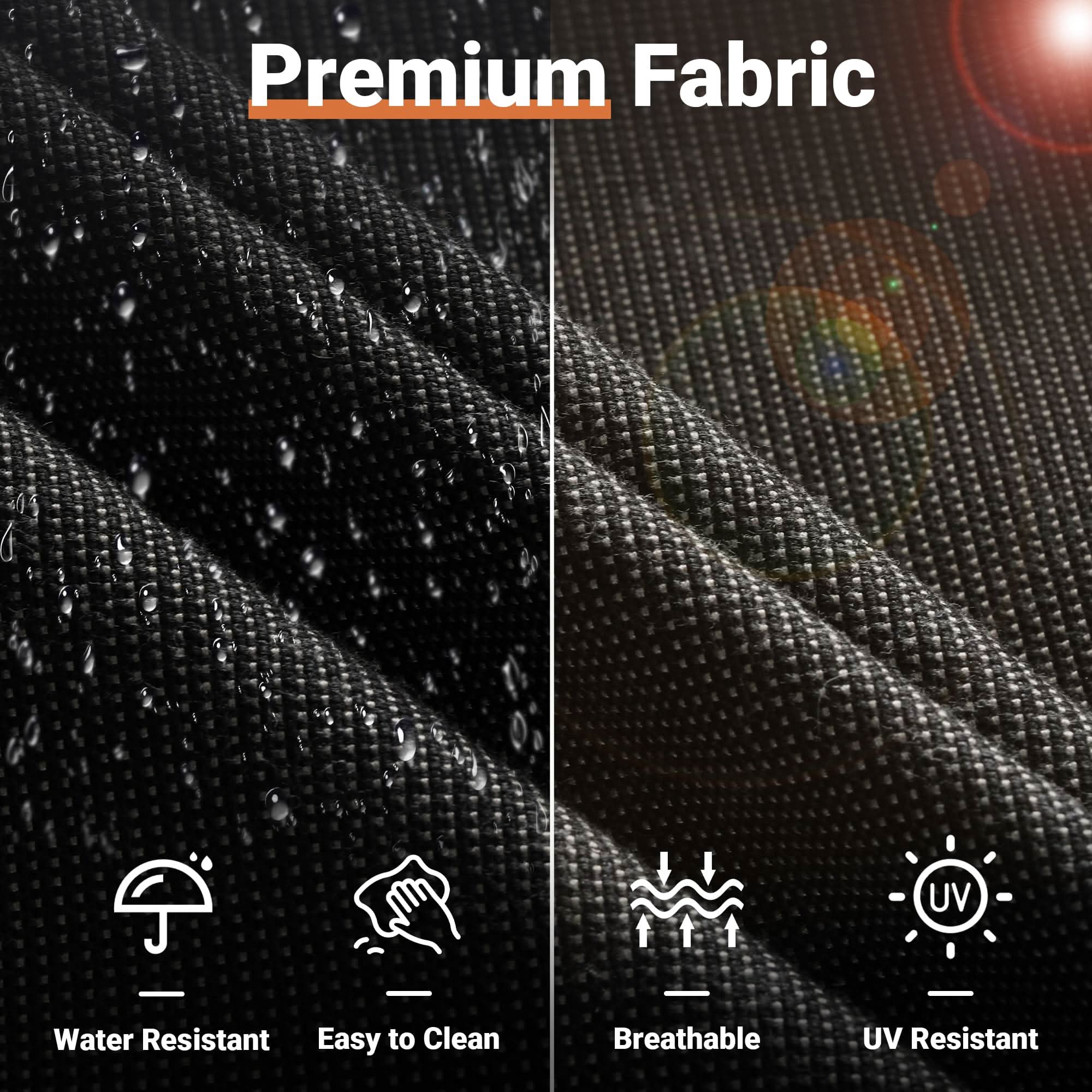 Ovios Outdoor 9 Piece Coversation Set with Swivel Rocking Chair,Sectional Patio Furniture Set with All-Weather Wicker Sofa