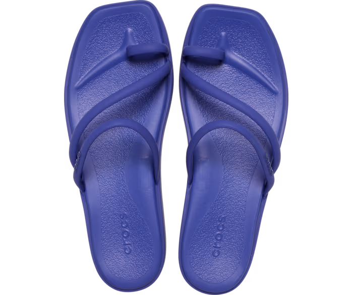 Crocs Women's Miami Toe Loop Sandals, Lightweight Strappy Sandals for the Pool and Beach