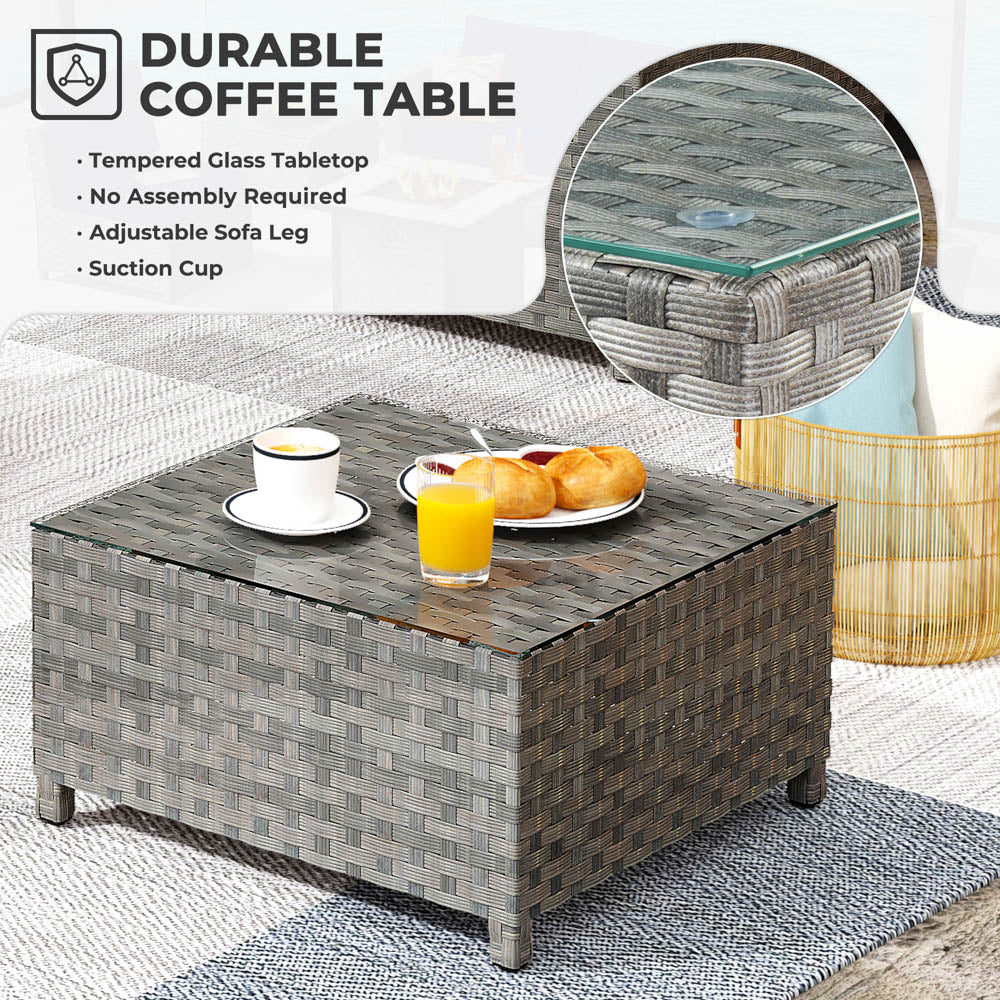 Ovios New Rimaru Series Patio Furniture Set 10-Piece include 42