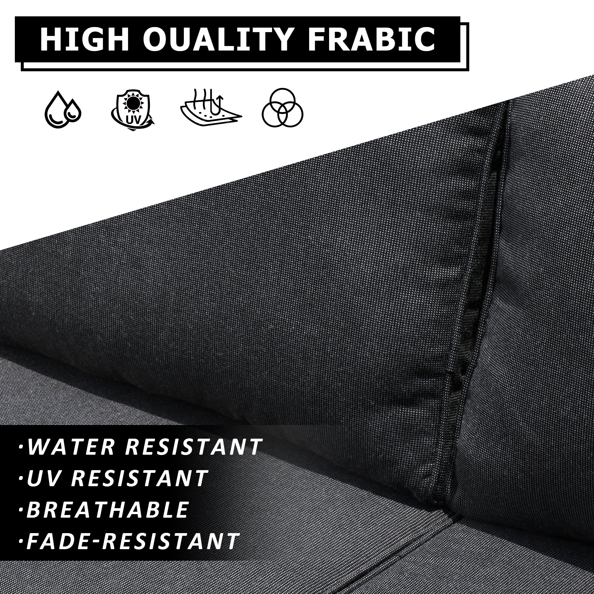 Ovios Outdoor Loveseat New Vultros High BackShape Armrest