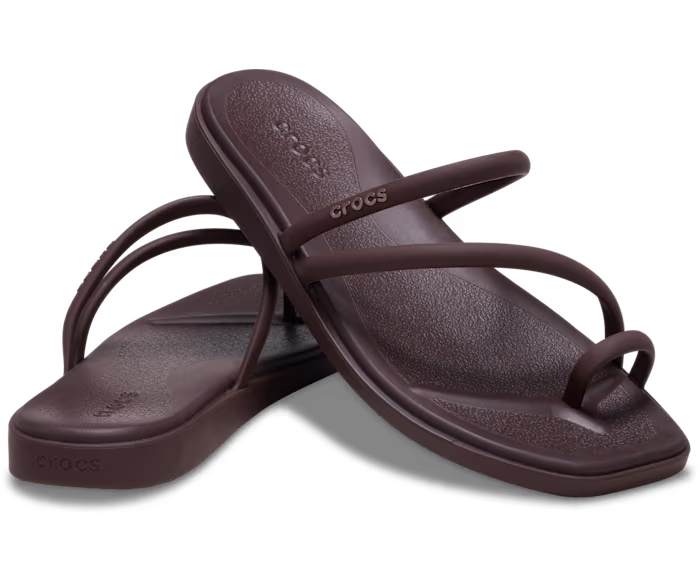 Crocs Women's Miami Toe Loop Sandals, Lightweight Strappy Sandals for the Pool and Beach